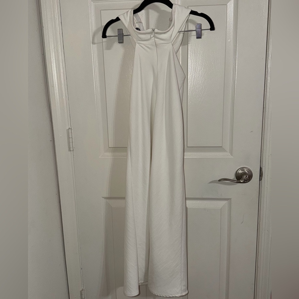 ZARA White Midi Dress Gold Chain Women Size S NWOT - Picture 6 of 7